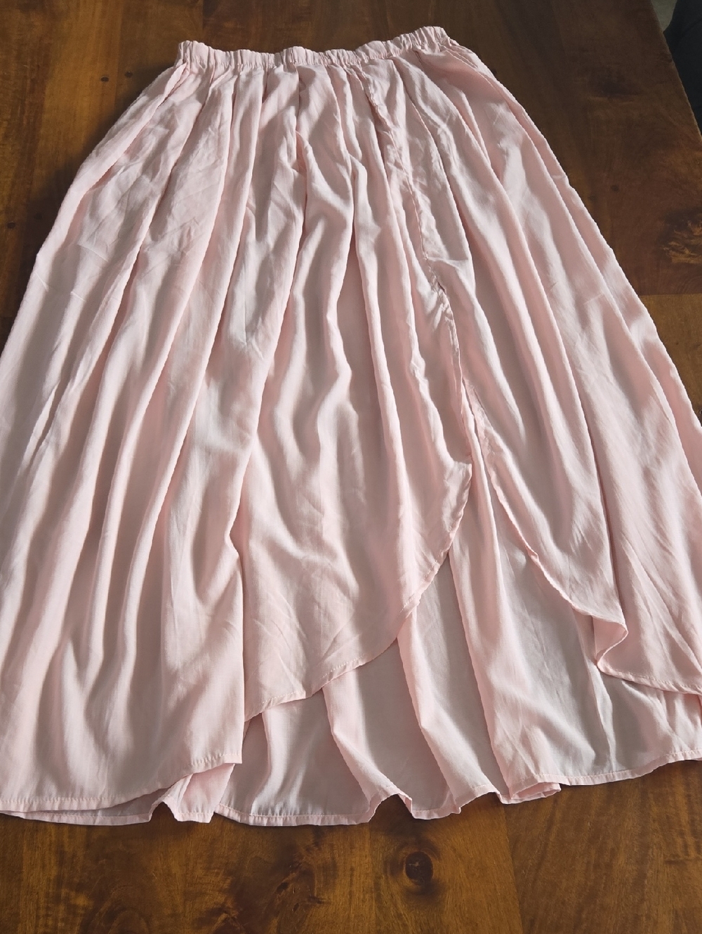 Lulus Light Pink Pleated Maxi Skirt With Slit Size Large - Picture 6 of 11